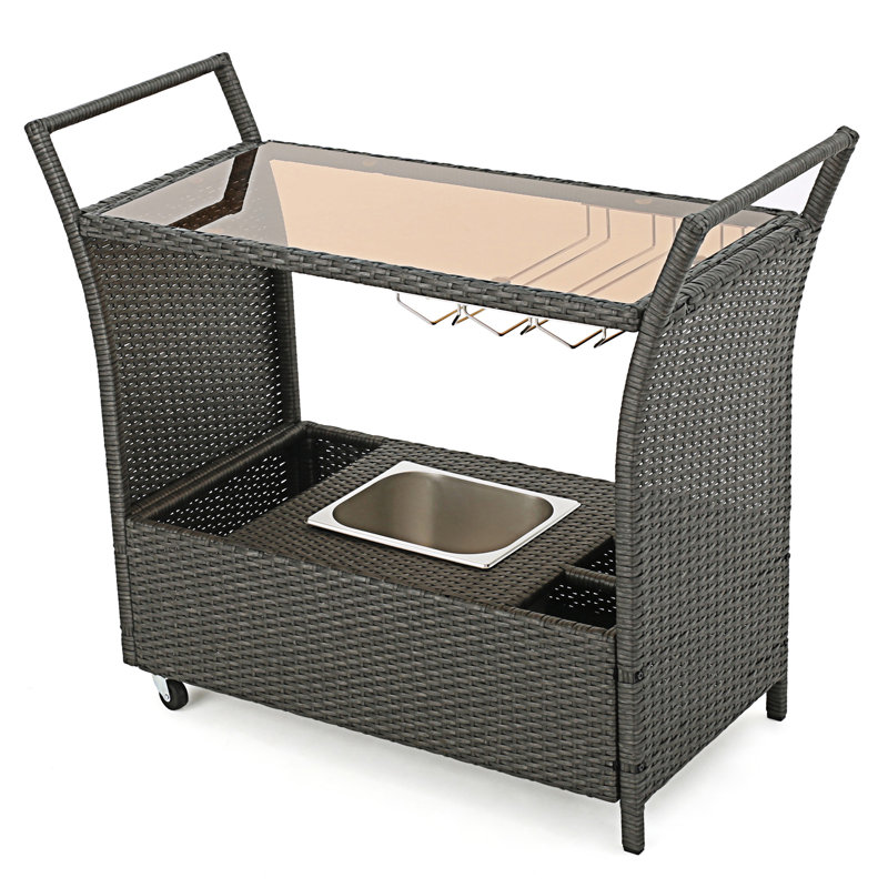 Chariot-bar Bahama Pe Kd (sans tabouret inclus), Gris