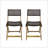 Hillside Bistro Chair, Set Of 2, Foldable Wicker Design For Outdoor Comfort And Style-919782884
