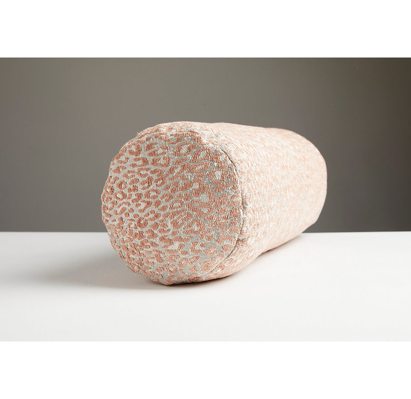 Amazink Bolster Pillow Cover & Insert, Pink Sand