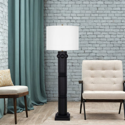 Ineda 72'' Black Column Floor Lamp