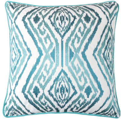 Ikat Velvet Throw Pillow