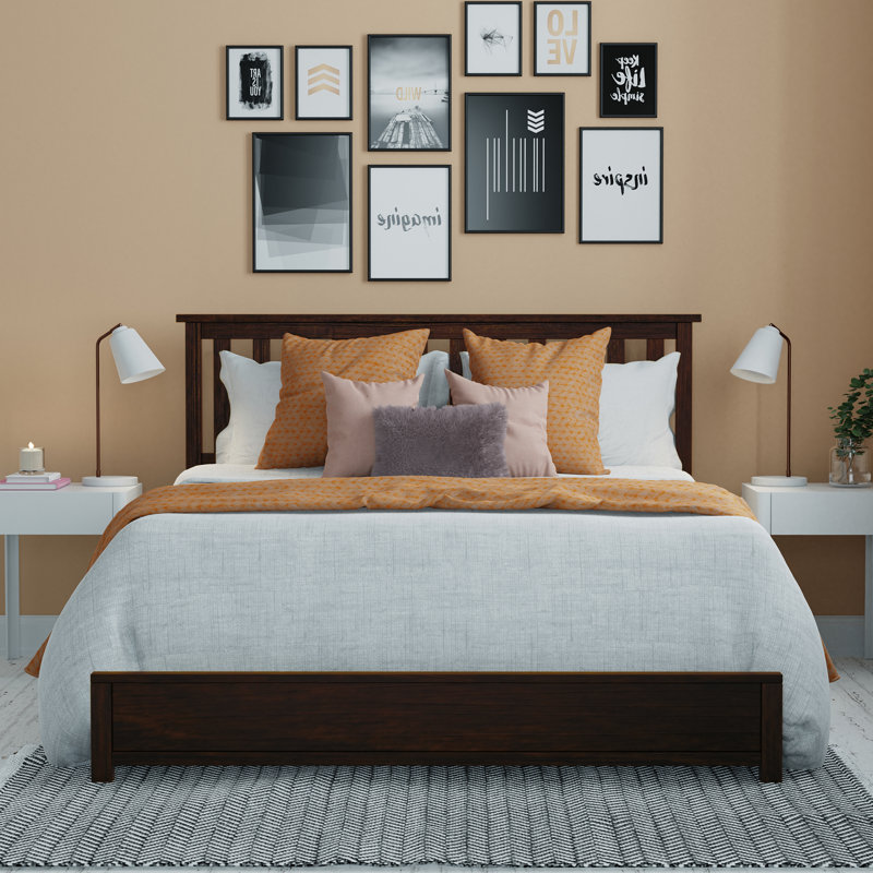 Lit standard avec tête de lit Ziggy Modern, Simple