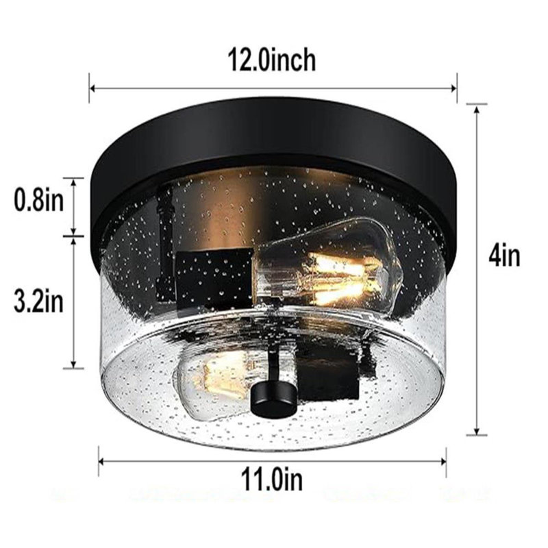 Black Embedded Pendant Light