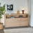 Solid Wood Sideboard Buffet with Accent Cabinet