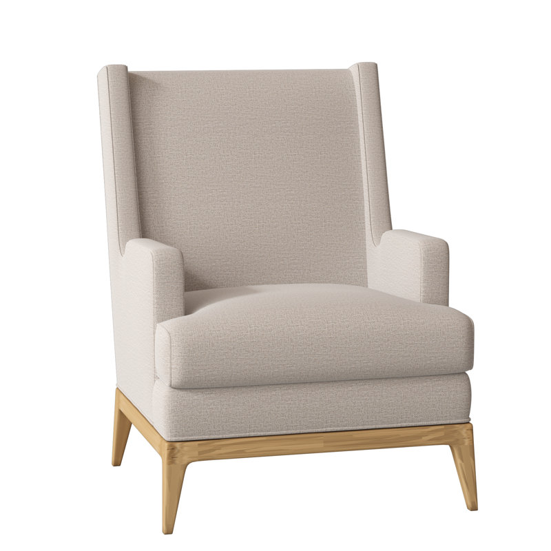 Cooper Wingback Chair, Elise Linen, Amber