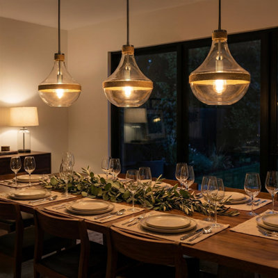  Abby 16" Large Modern Vase Kitchen Island Pendant Light