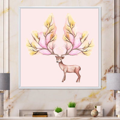 " Deer Winter " Painting Print