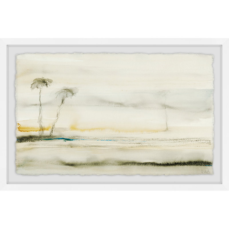 Solstice 9 1 Piece Single Picture Frame Painting, 20cm H x 30cm W, White Framed