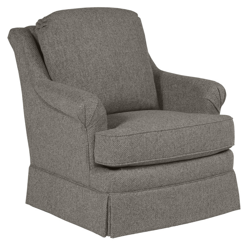 Milan 35.5" Wide Armchair, 9953 Midnight, Swivel