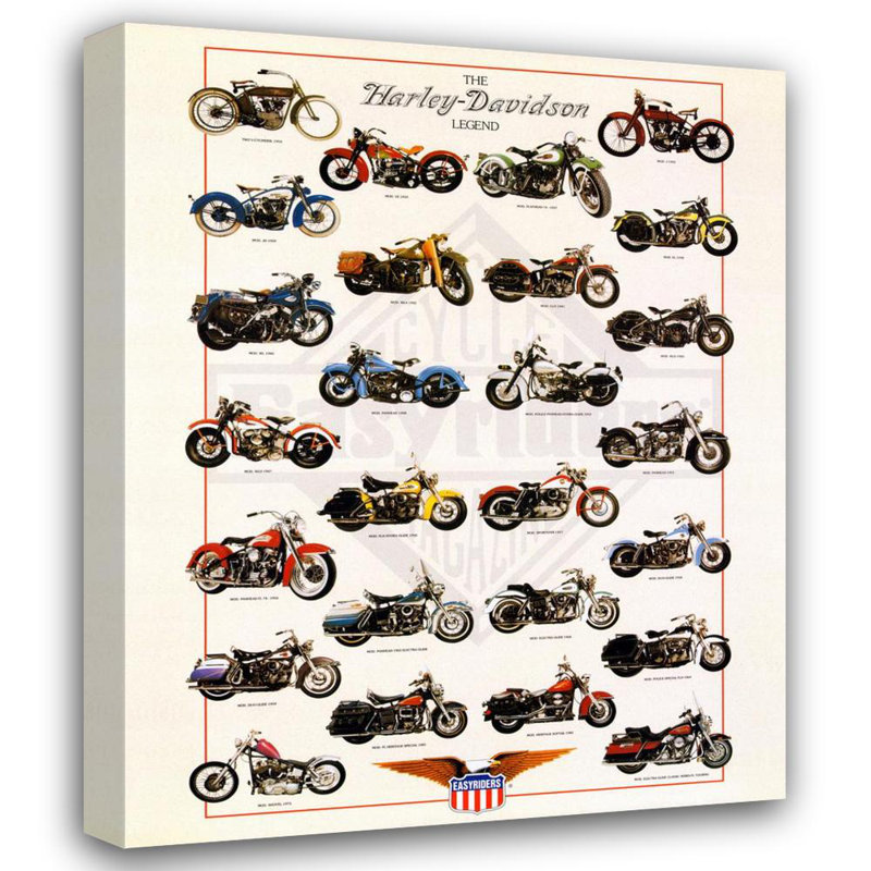 Harley Davidson Legend, H 24 po x l 19 po