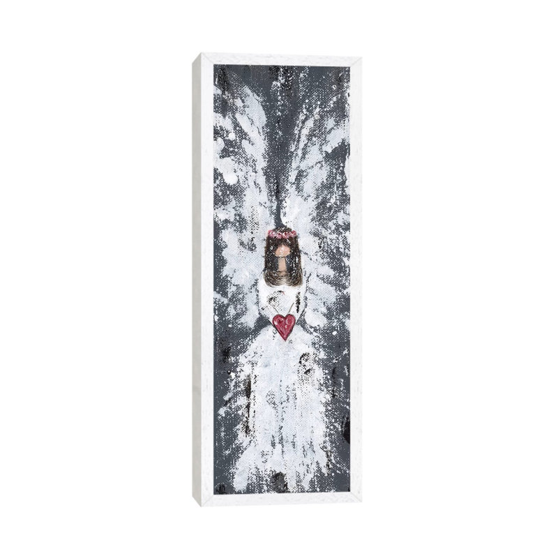 Country Angel by Ashley Bradley - Painting on Canvas, White Framed, 121.92 cm H x 40.64 cm W
