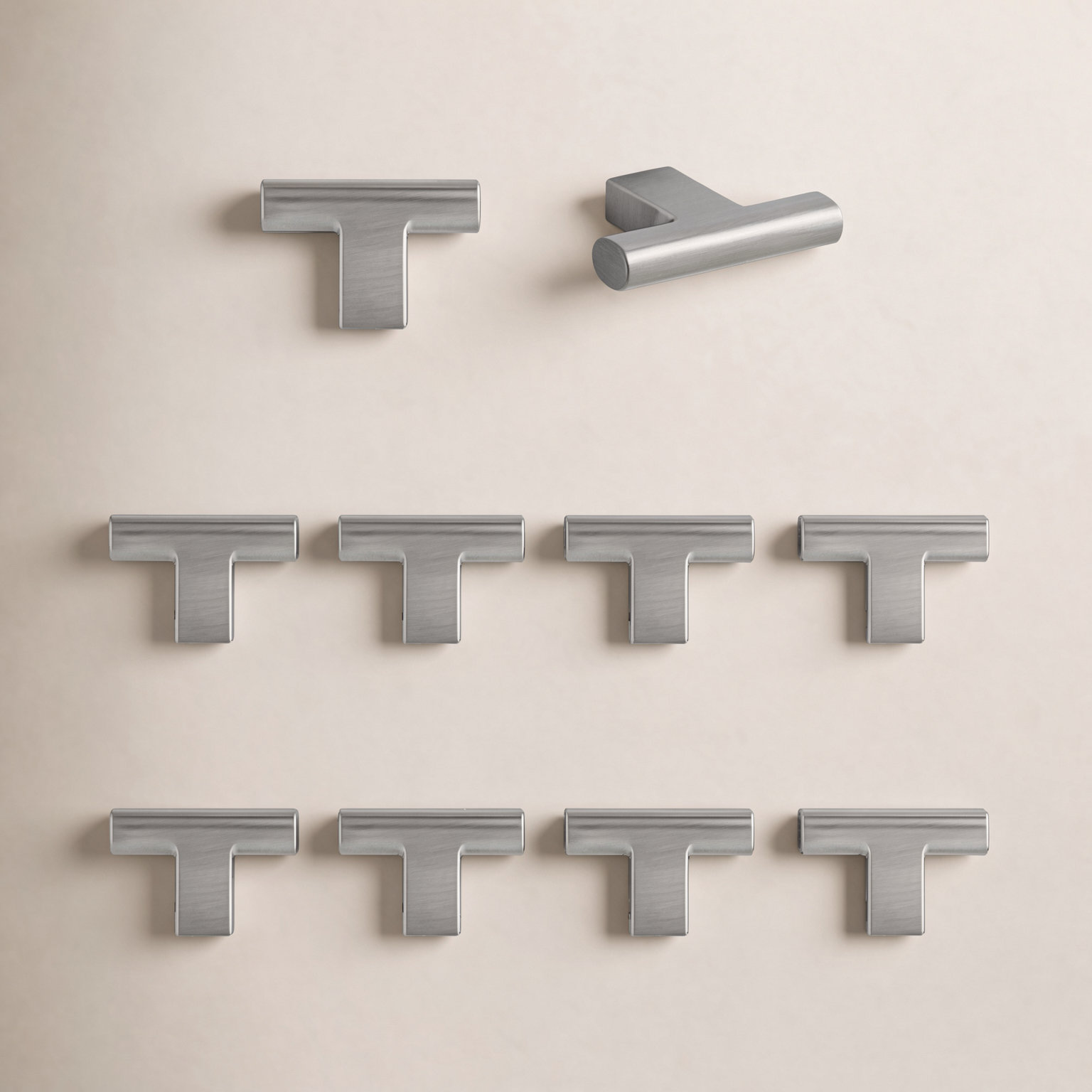 Vail Metal Bar Knob Knob, Satin Nickel