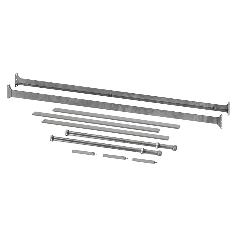 Winston Full Bed Rails, Vintage Iron