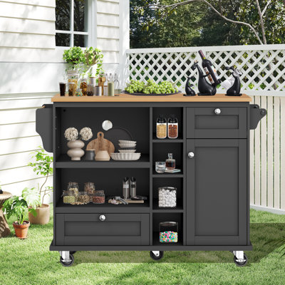 129 cm W Kitchen Island with Top