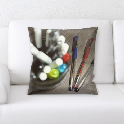 Microsuede Reversible Throw Pillow