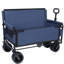 Chariot de chariot pliant convertible 3-en-1 avec banc et rangement - Chariot utilitaire robuste de 500 lb-112289012