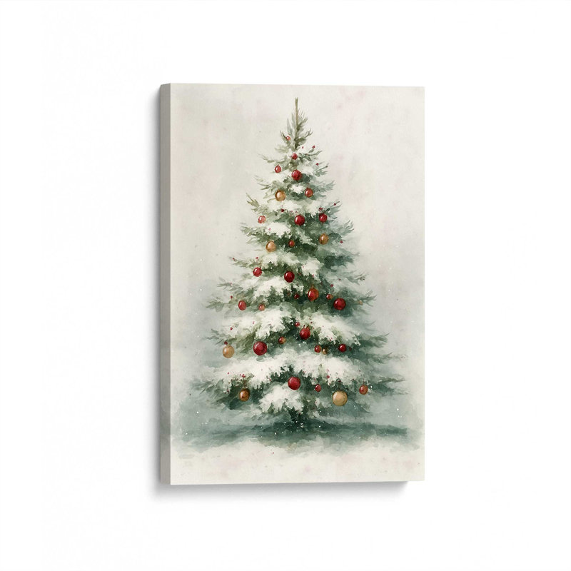 Impression sur toile Evergreen Glow, H 48 po x l 32 po, Toile tendue avec châssis