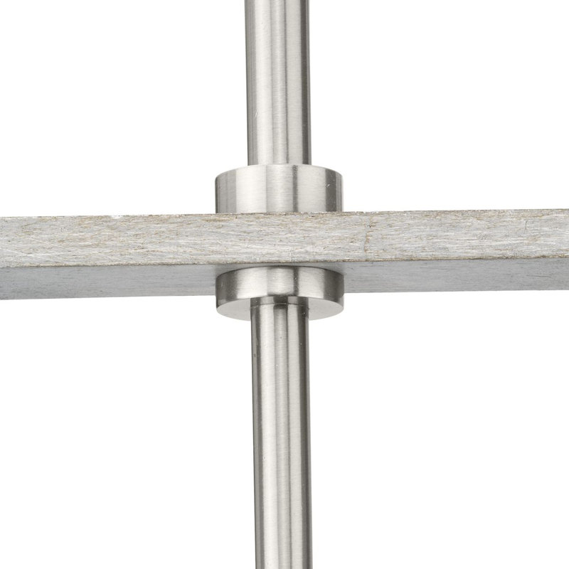 Luminaire suspendu 1 lumière Boundary, Nickel brossé