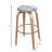 Kharter Swivel Upholstered Counter Stool