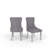 5-Piece Modern Glam Dining Set With Tempered Glass Table & 4 Velvet Upholstered Chairs-114544028-114544030