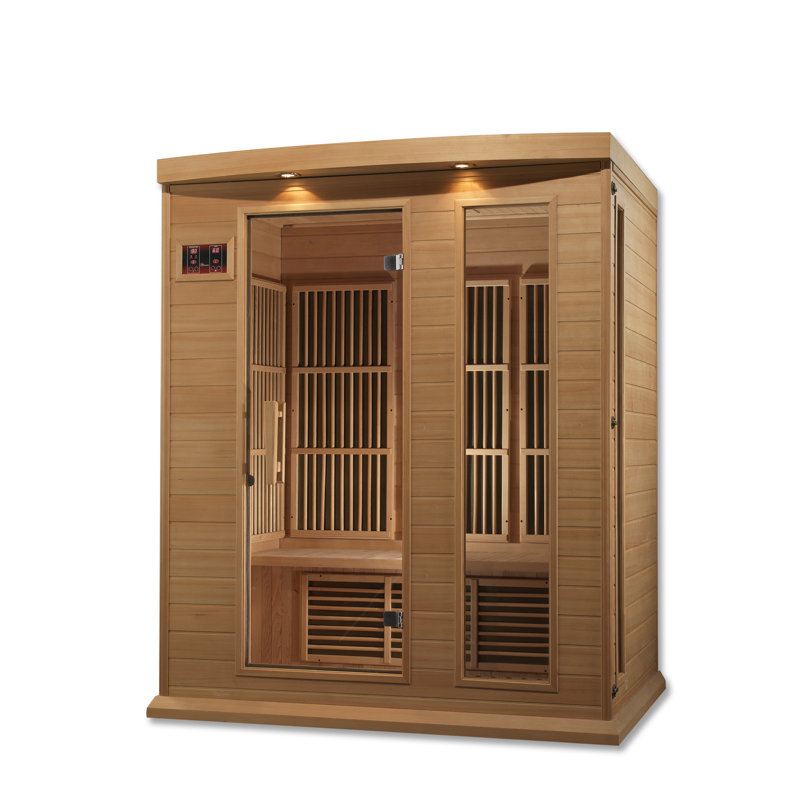 Dynamic Infrared 3 - Person FAR Infrared Sauna in Hemlock