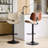 Mid Century Modern Adjustable Counter Height Leather Upholstered 360°Swivel Bar Chairs For Kitchen Island/Dining Room/Cafe,Set Of 2-2034772558
