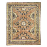 Wool Oriental Area Rug in Navy