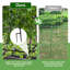 A-Frame Garden Trellis Iron Climbing Plants Green Bean Grow Support Support avec filet en nylon