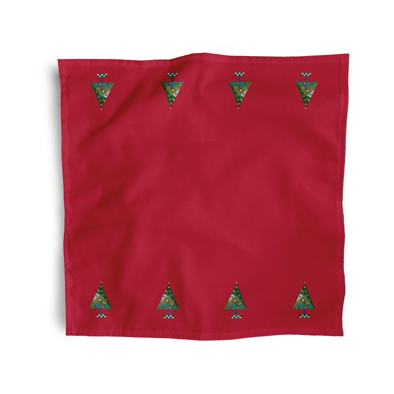 Moorebank Crazy Christmas   Napkins, Red