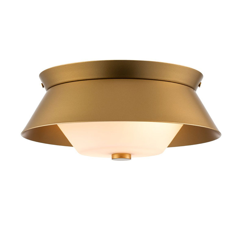 Bowtie Flush Mount, Lacquered Gold