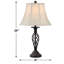 Ensemble lampe de table et sur pied 3 pièces Agave