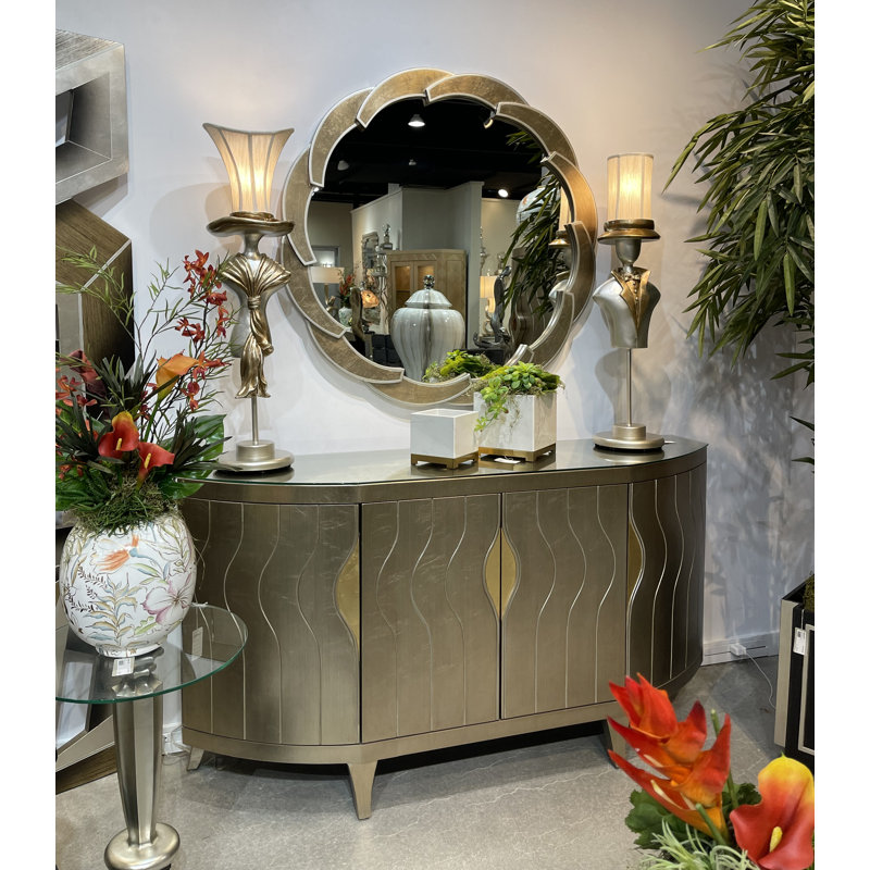 Wood Flat Wall Mirror