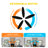 60" Black Modern Ceiling Fan with Light and Remote, 3-Color Temperature, 6-Speed Quiet DC Motor Ceiling Fan for Living Room, Bedroom