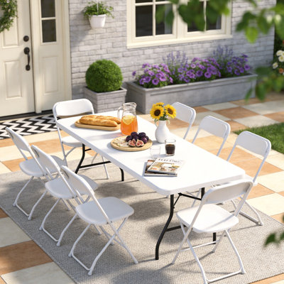 Table pliante rectangulaire en plastique 72 po