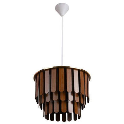 Luminaire suspendu unique à niveaux à 1 lumière Popham
