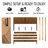 Acacia Solid Wood Bed Frame, Mid Century Modern With Fluted Pattern Platform Bed, Center Supports Included, Noise Free & Easy Assembly, King/queen Size-783025962-783025965