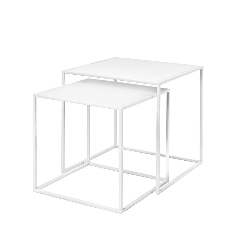 Fera Frame Nesting Tables, White