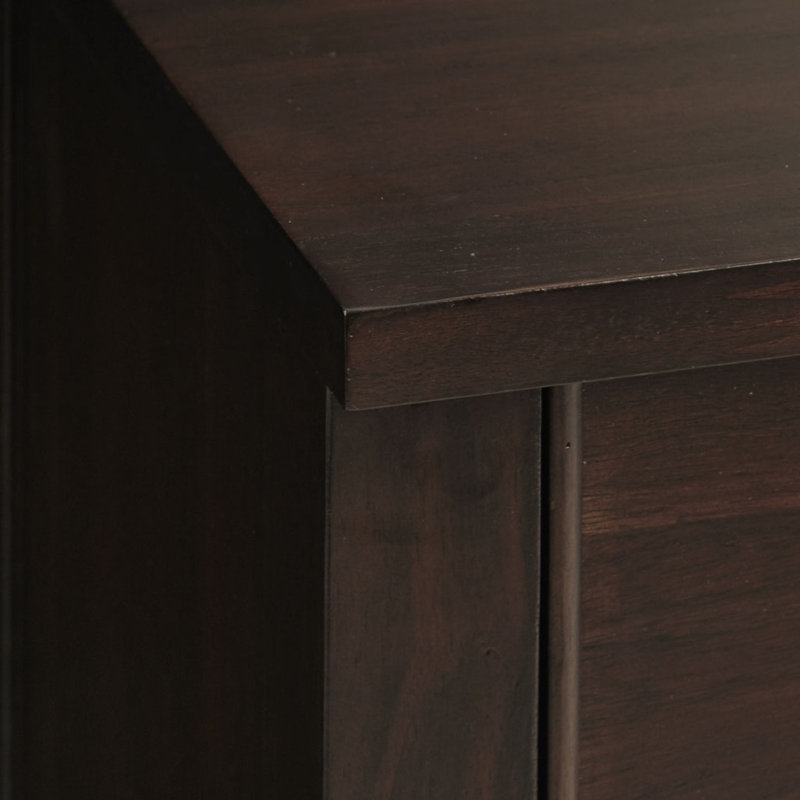 Commode d'appoint 2 tiroirs, Brun