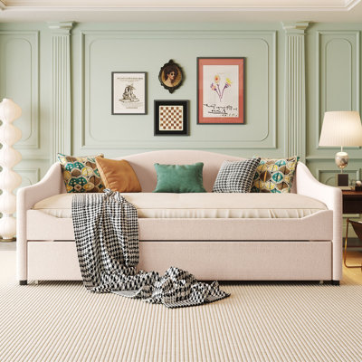 Teddy Fleece Daybed with Trundle