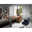 Desk walnut and darkened polished