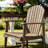 Outdoor Weather Resistant Acacia Wood Adirondack Dining Chairs (Set of 2)