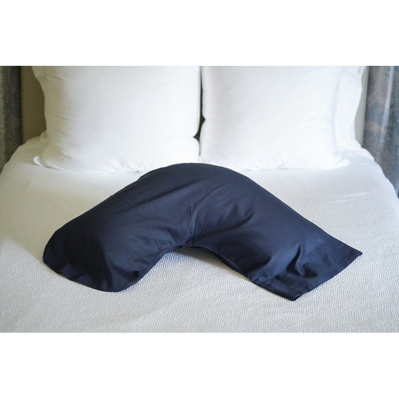 Taie d'oreiller en satin de coton, Marine