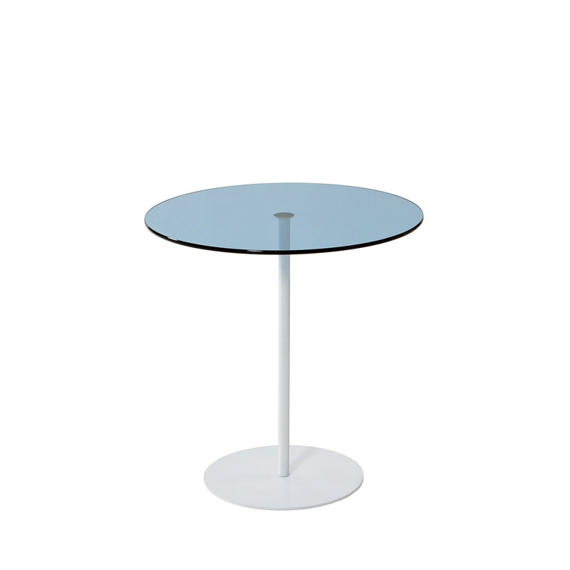 Siyan End Table, White, Blue