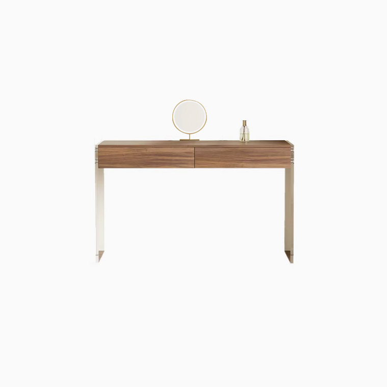 Modern Minimalist Acrylic Floating Solid Wood Dressing Table