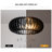 6 - Light Wood Caged Crystal Dimmable Chandelier