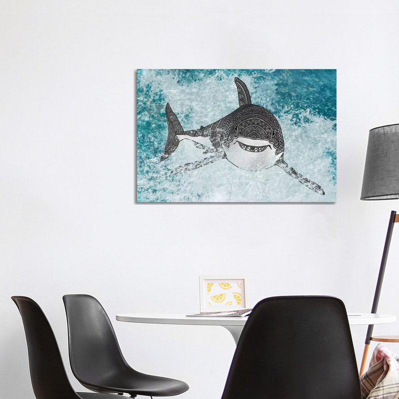 Shark by Angelika Parker - Wrapped Canvas Gallery-Wrapped Canvas Giclée, 101.6 cm H x 66.04 cm W
