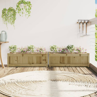 Venizelos Wood Planter Box