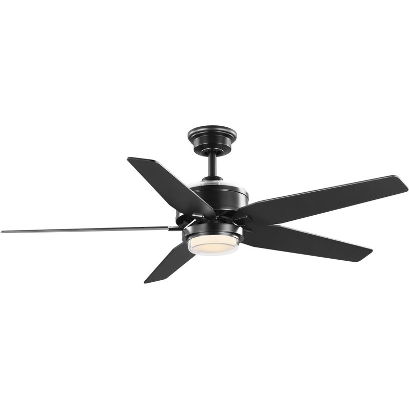 54'' Ceiling Fan with LED Lights, Matte Black