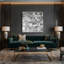 Art mural sur toile Minimalisme 9 vert-2076493264