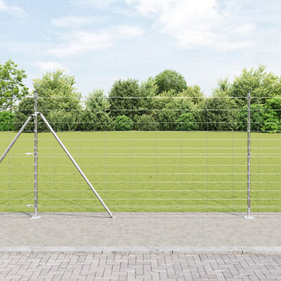 Vidaxl Field Fence Galvanised Steel